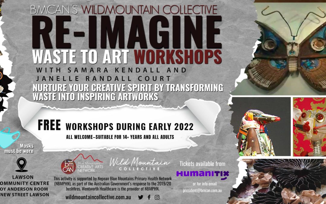 RE-IMAGINE WASTE TO ART WORKSHOPS WITH JANELLE RANDALL COURT AND SAMARA KENDALL