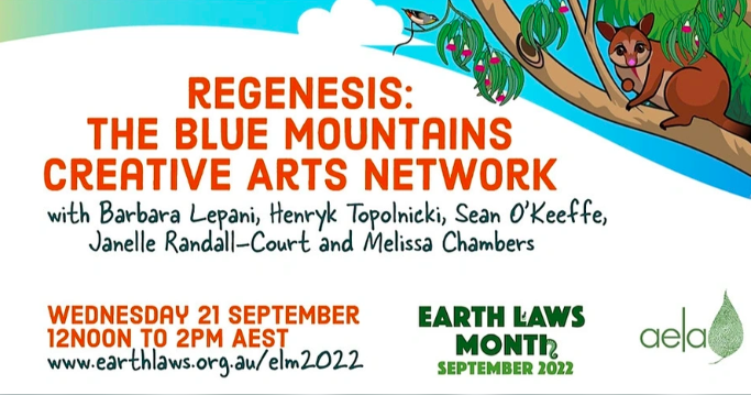 REGENESIS @ EARTH LAWS MONTH 21 SEPTEMBER 12 NOON – 2PM